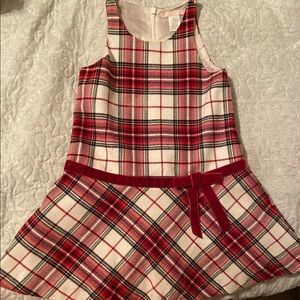 Janie and Jack Plaid Jumper Dress